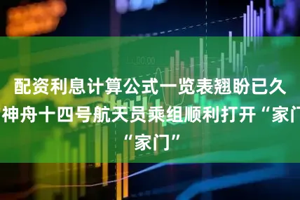 配资利息计算公式一览表翘盼已久的神舟十四号航天员乘组顺利打开“家门”
